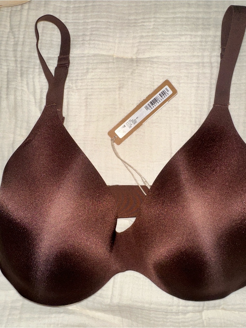 SKIMS Wireless Push Up Bra Cocoa Brown - NWT 34DDD